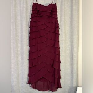 Tadashi Shoji Vintage 100% Silk Floor Length Gown